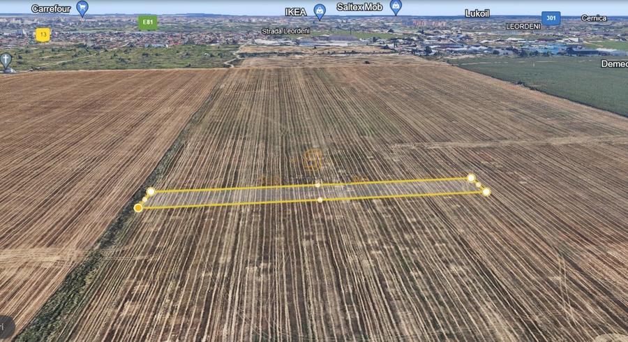 Teren 5000 mp, deschidere dubla - Popesti Leordeni, zona excelenta