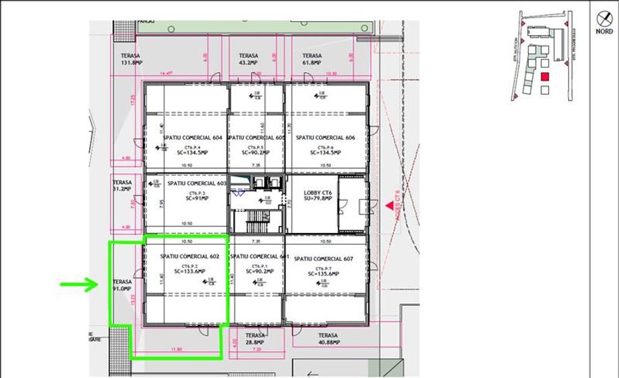 Spatiu comercial generos | Terasa de 90 mp | ONE Cotroceni Park