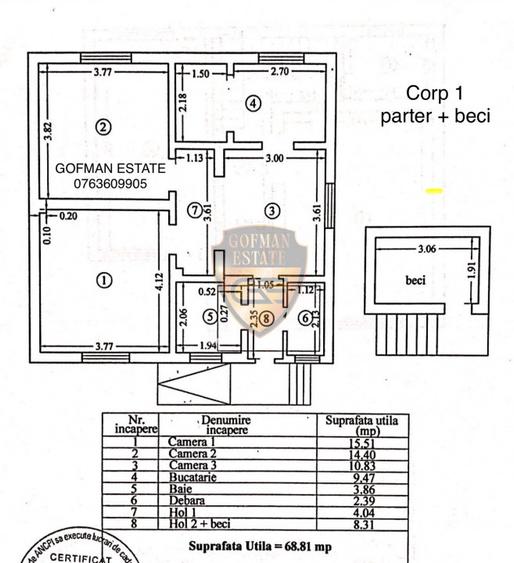 Casă deosebită + corp secundar |Teren 508mp | Zona Stadion |