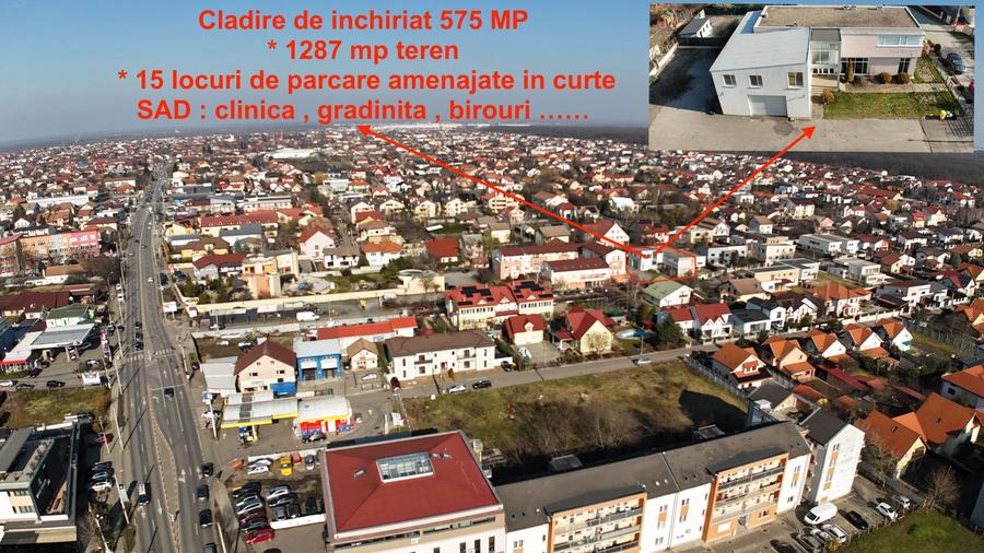 Clădire SAD de închiriat, situată la intrarea în Dumbrăvița