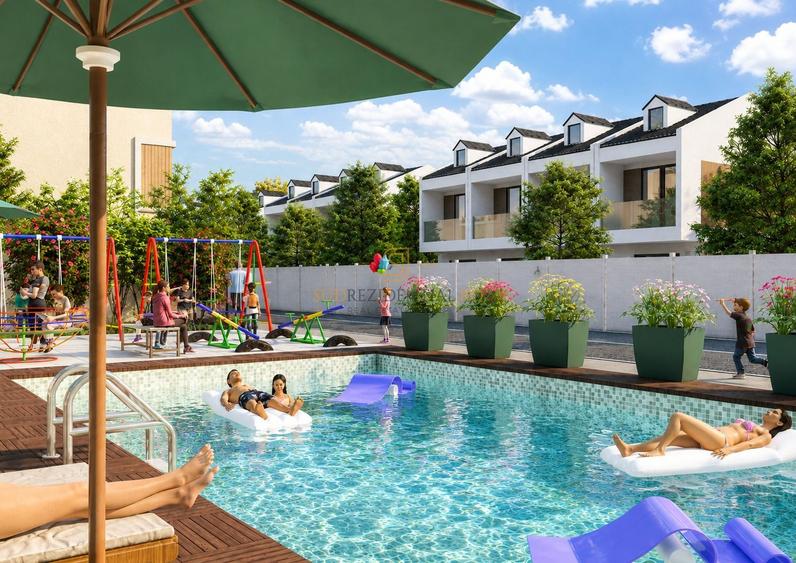 Vila moderna tip duplex, 4 camere, ansamblu privat cu piscina