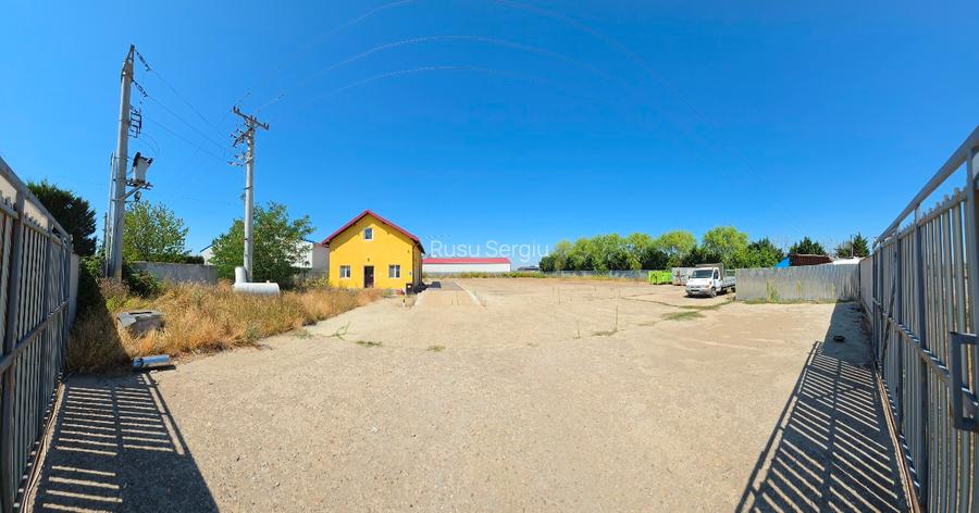 Teren intravilan 4000 mp. cu platformă industrială, cântar, hală, clădire. - 5