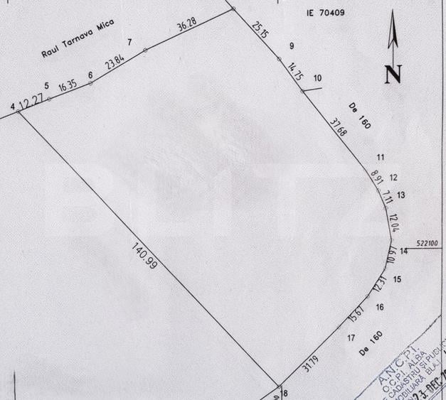 Teren extravilan cu potential ridicat, 10.000 mp, zona Blaj - Petrisat