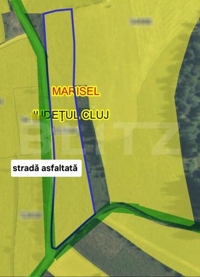 Teren parcelabil, front la strada, 5446mp, utilitati in zona, Marisel