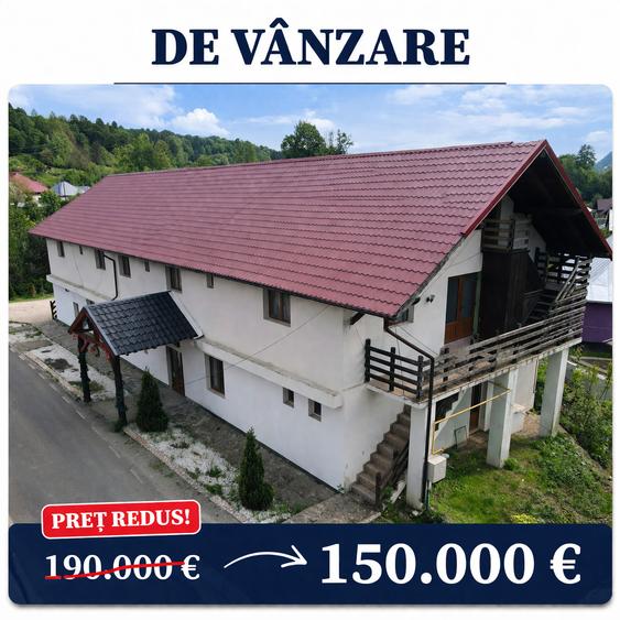 De vânzare – Pensiune turistică în zona centrală a orașului Cavnic, Maramureș