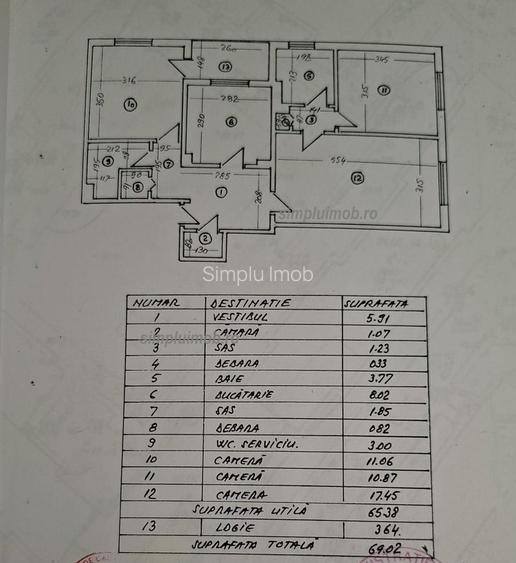 3 camere Metrou Piata Sudului etaj 3/8 bloc 1986 - 15
