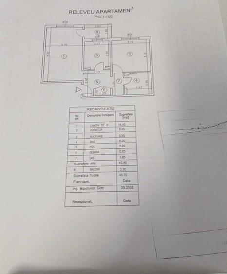 2 Camere Canta - Moara de Foc la 200m de LIDL! Etajul 1 ! Decomandat!