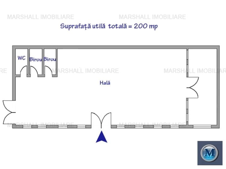 Spatiu industrial de inchiriat, zona Sud, 200 mp #8734