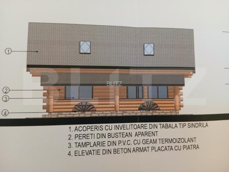 Casă din bușteni, 158.85 mp, zona Stramtura - 8
