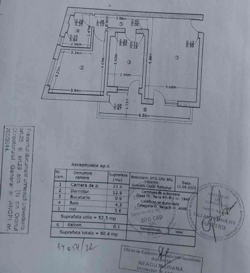 Apartament 2 camere | Bloc 2022 | 60 mp | 7 minute metrou Constantin Brâncoveanu