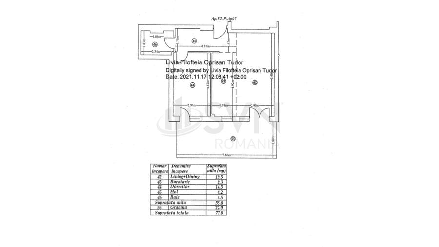 REA1019616 Apartament 2 camere cu gradina Erou Iancu Nicolae - GRAND PARK Pipera