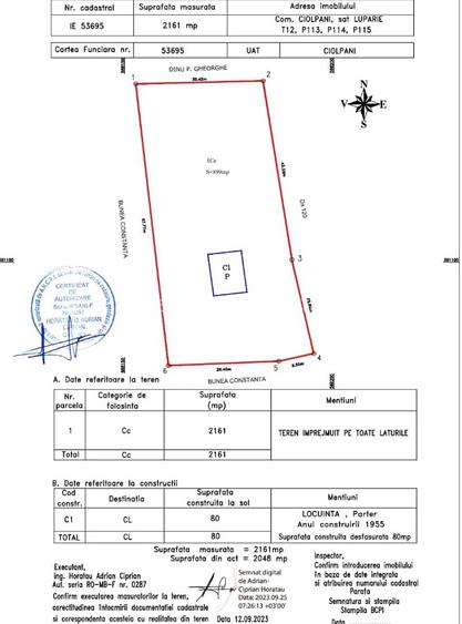 Teren intravilan – 2.160 mp, Ciolpani – Lupărie- la doar 29 EUR /mp - 5