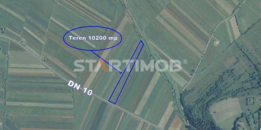 Teren cu front la DN 10 Teliu