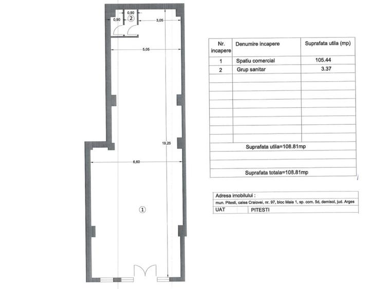 Cabinet medical | Spatiu Comercial de inchiriat | Pitesti, Central