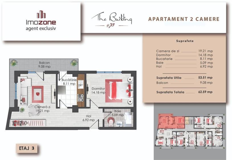 Prelungirea Ghencea | 2 camere | 62.59 mp | Etaj 3 | Finalizat | Comision 0%