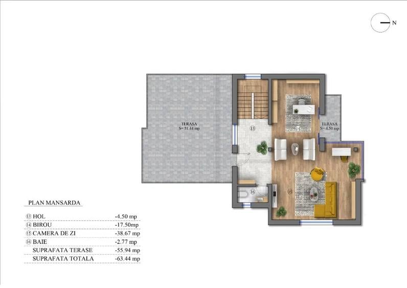 Vila individuala , pasiva, nou construita plata esalonata zona Pipera, 341 mp