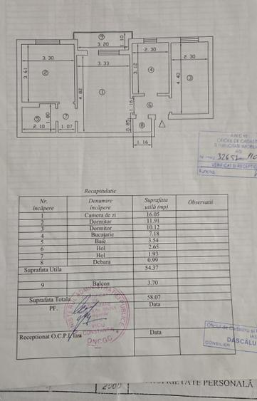 Apartament 3camere-Tatarasi-Sud