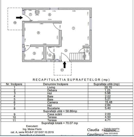 Casa noua Snagov pe 2 nivele, compartimentare eficienta, tern 500 m