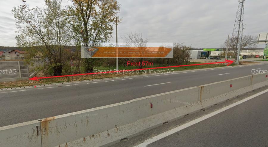 Vand Teren Intravilan 6.377 mp în Mărăcineni, Deschidere 57 m direct la DN73