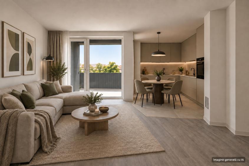 Apartament 2 camere, 52,65 mp + terasa 10,9 mp | Sunbelt Mehala | Comision 0
