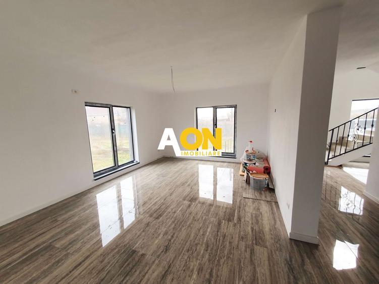 Casă nouă P+M, 5 camere, încălzire pardoseală, Alba-Micești, stânga