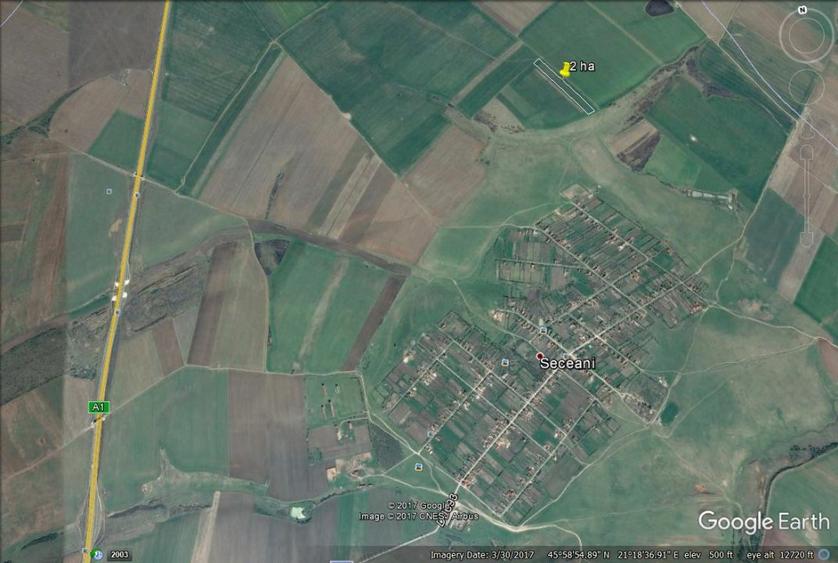 Timisoara Ortisoara-tere agricol 4 hectare comasat