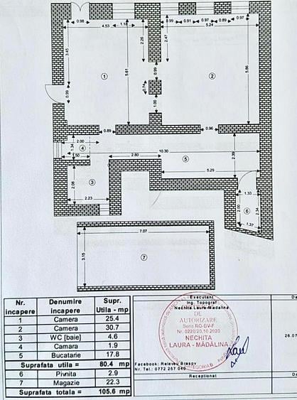 Apartament 2 Camere 80 mp UTILI De Renovat Str. Lunga