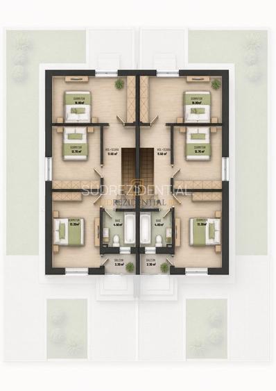 Gloriei Village Bragadiru - Vila tip duplex cu 4 camere