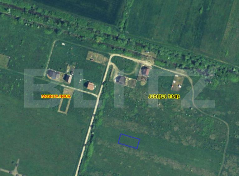 Teren intravilan Mosnita Noua  740mp Front 19m investitie zonă  în dezvoltare