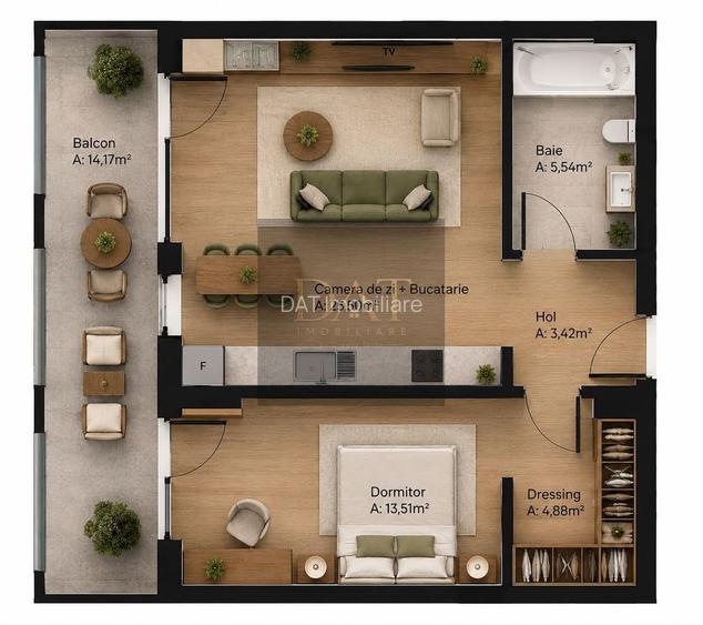 Apartament 2 camere, parcare inclusa, bloc nou, Soporului - 3
