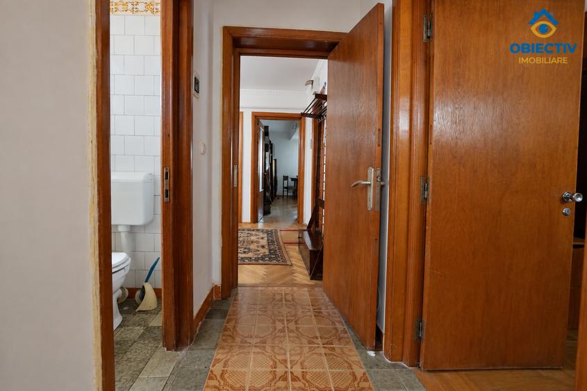 Apartament 3 camere/ 2 balcoane + boxa CENTRU Dioda