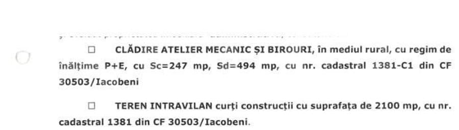 Spațiu industrial de 494 mp si teren aferent de 2.100 mp in Iacobeni