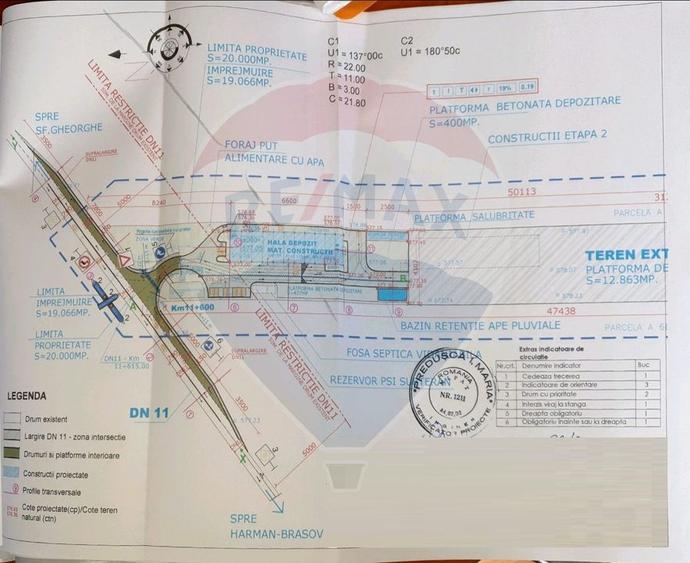 Teren intravilan cu PUZ, 20000 mp, Hărman, DN 11