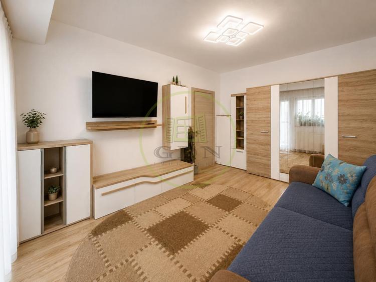 Apartament 2 camere | 47,9 mp + balcon 9,9 mp | Etaj 1/3 | Centrală proprie