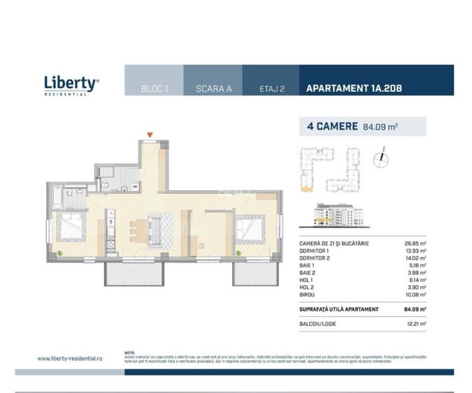 Apartament de lux • 4 camere • 84 mp • NZEB - 1