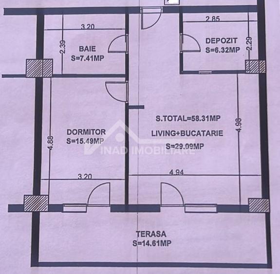Apartament cu 2 camere, constructie noua, parcare, Str. Aurel Vlaicu