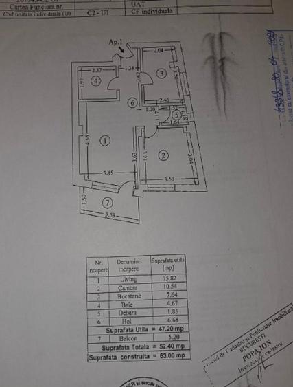 Apartament 2 camere Bazilescu