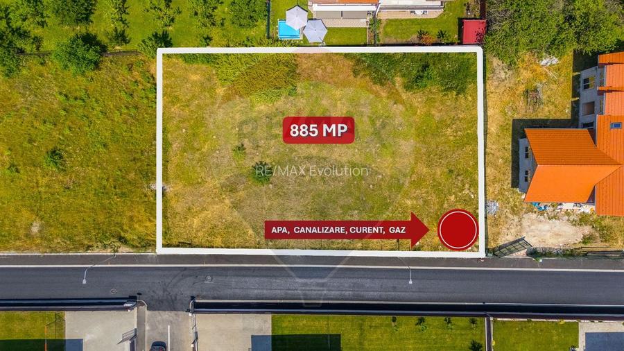 TEREN INTRAVILAN | 885 MP | GHIMBAV | VIEW POSTĂVARU |  COMISION 0% - 3