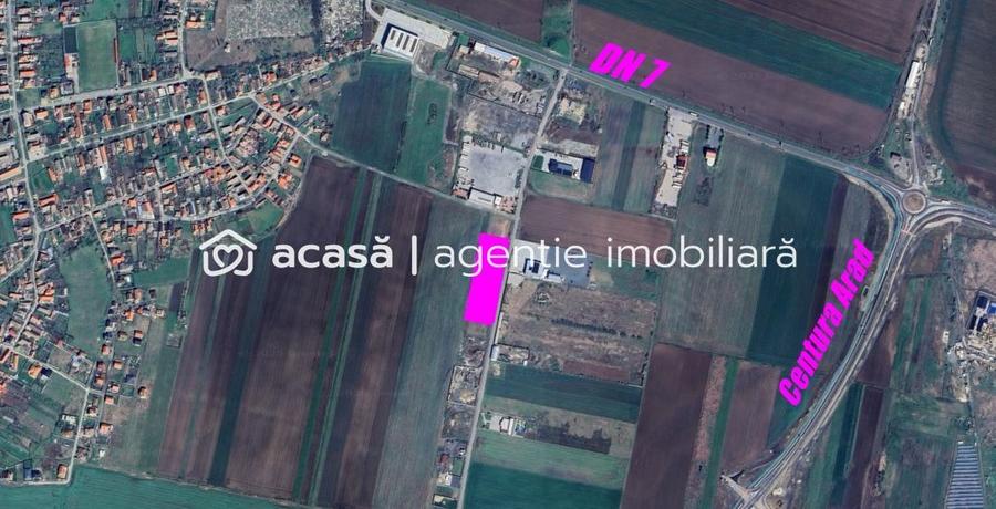 Teren cu acces DN7 și A1, ideal pentru dezvoltări industriale