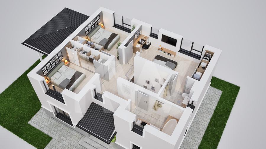 Casa individuala 5 camere in cartier nou Șură Mica