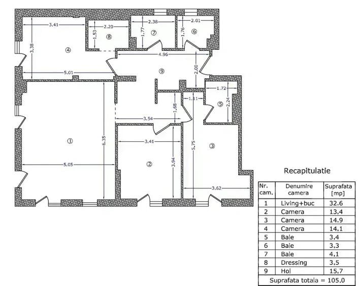 Apartament 4 camere cu gradina The Suburb Buftea