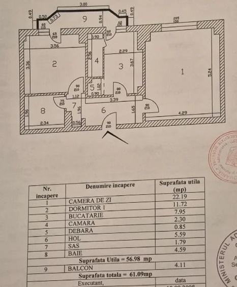 2 Camere Iancului-metrou, 1987, 61mp