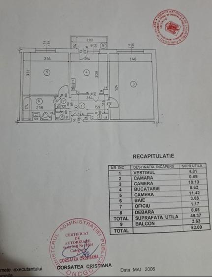 2 camere decomandat | bloc 1982, 52 m² | Parcare | Lângă metrou