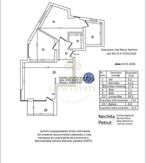 3 Camere + 2 Bai | Bloc Nou | Parcare | Mosilor-Eminescu