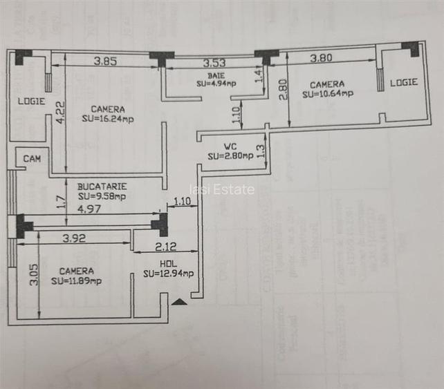 Ocazie - Podul de Fier - Apartament 3 camere - 3