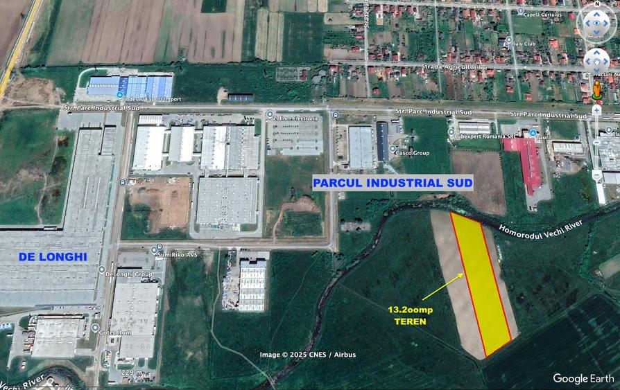 13.2oomp teren lipit de Parcul Industrial SUD SATU MARE