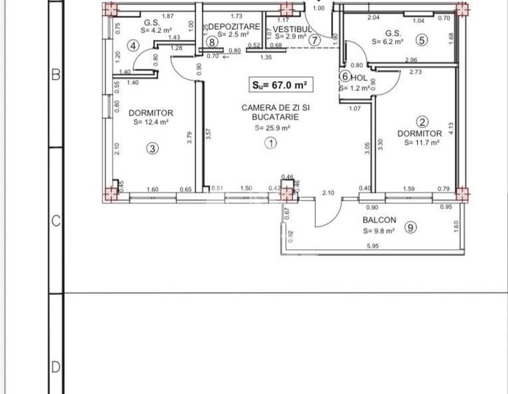 Apartament cu 3 camere de vânzare, Priveliște panoramică,Torontalului