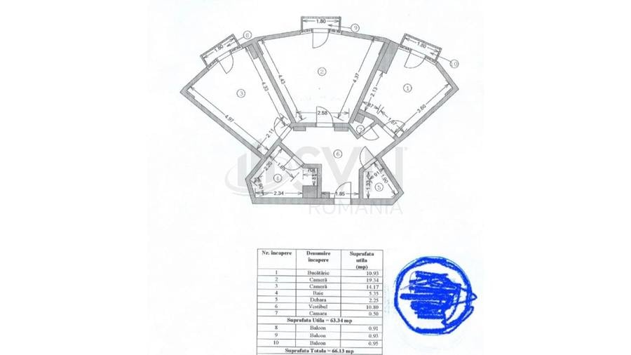 REA1022771 Apartament 6 camere l Rond Alba Iulia