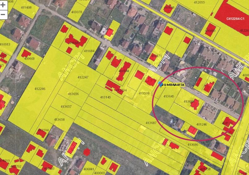 De vanzare teren de 652 mp,Puz de duplex, front 19 m, zona străzii Jiul-Lidl