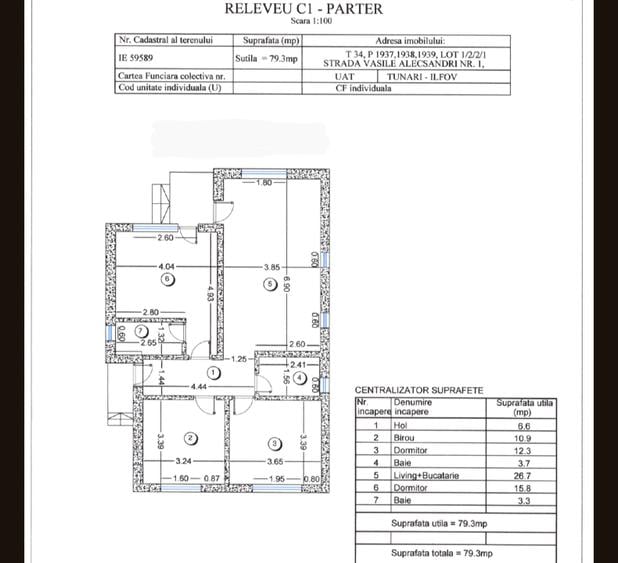 Casa individuala 2020, centrul Tunari, mobilata, fara TVA, 0% comision